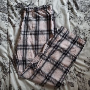 La Senza Pink Plaid Pajama Pants